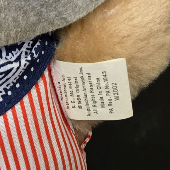 Vintage 1986 Wendys Dudley Furskins Plush Stuffed Toy Teddy Bear 7" w Tag - Picture 6 of 9